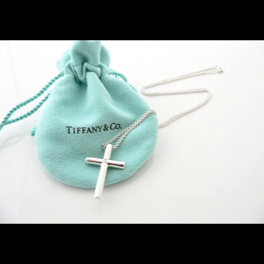tiffany mens cross necklace